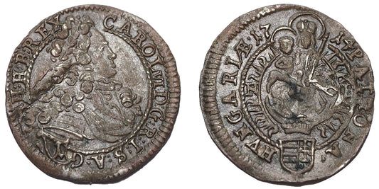 III.Károly 1711-1740 krajcár 1714 NB RRR!