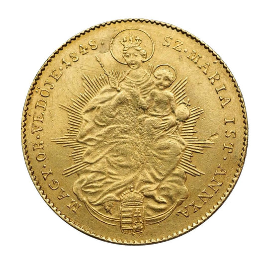 Szabadságharc dukát 1848 keskeny címer R!